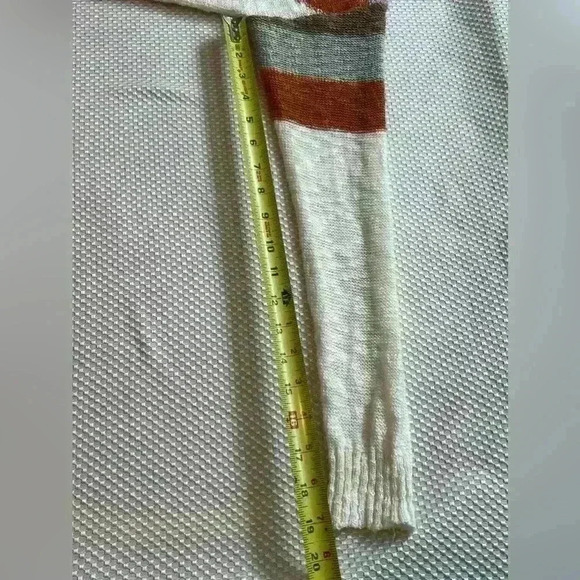 Women's Chevron crewneck Sweater Casual Long Sleeve Knitwear granola colorblock - Picture 8 of 8